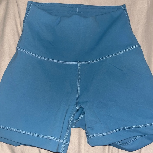 Blue Lululemon high rise short 4” - Picture 1 of 6